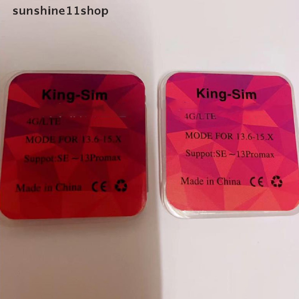 Sho 1Pc King-sim/LTE Stiker Kartu Pembuka Daya Rendah Sinyal Kuat Untuk iphone6 /7 /8/X/XS/XR/XSMAX /11 /12 /13PM N