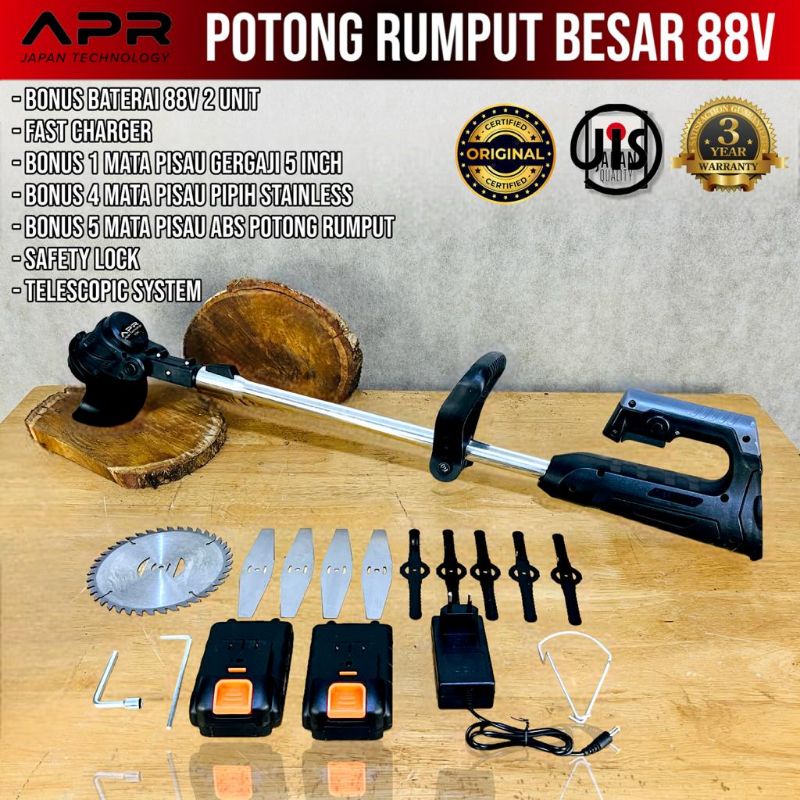 mesin pemotong rumput Besar baterai roda potong ranting kayu JLD baterai cordless tanpa bensin 2tak 