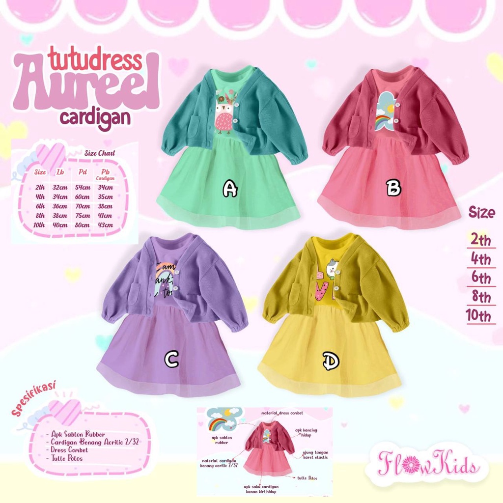 Tutudress Aureell Cardigan by Flowkids