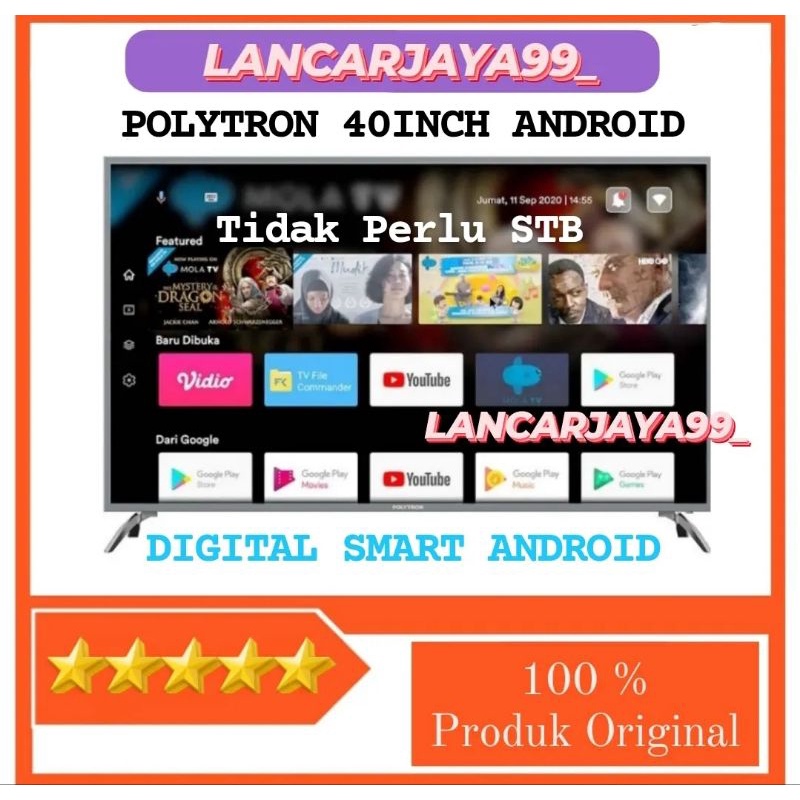 ANDROID TV POLYTRON 40 INCH