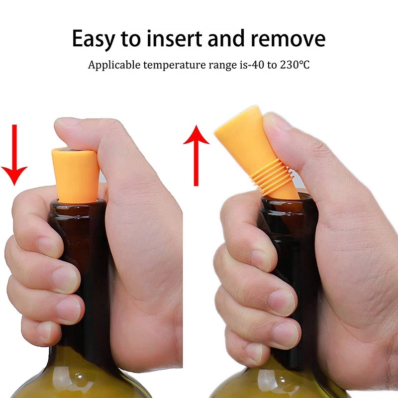 [Harga Grosir] 1PC Multicolor Silikon Champagne Stopper Vacuum Sealed Whisky Bottle Cap Universal Bottle Plugs Reusable Wine Bottle Stoppers Aksesoris Bar Dapur