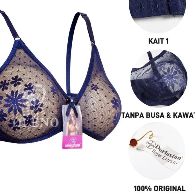✦ Bh sister balon bh balon original transparan kait 1 bahan halus asli 100% ❁