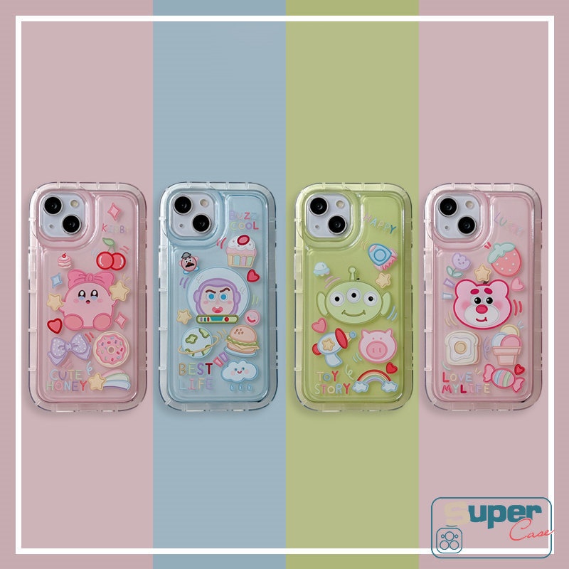 Casing Stiker Kartun Untuk Redmi 12C 9 10C 10 10A 9T 9C NFC 9A A1 Redmi Note8 POCO F4 Note 10 11s 10s 9 11 Lucu Toy Story Alien Buzz Lightyear Airbag Shockproof Soft Tpu Case