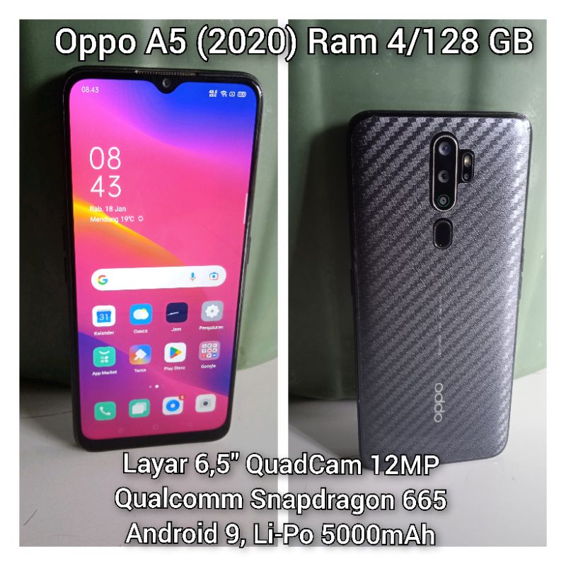 Oppo A5 (2020) Ram 4/128 GB