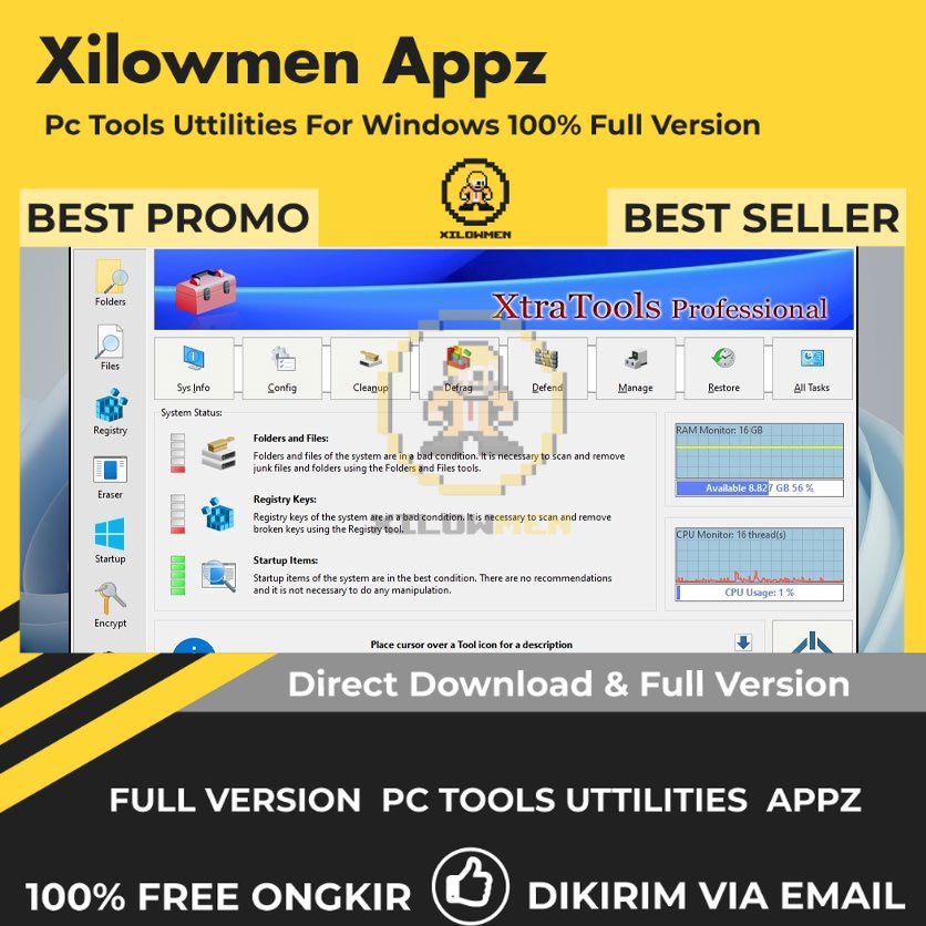 [Full Version] XtraTools Home Pro PC Tools Software Utilities Lifetime Win OS