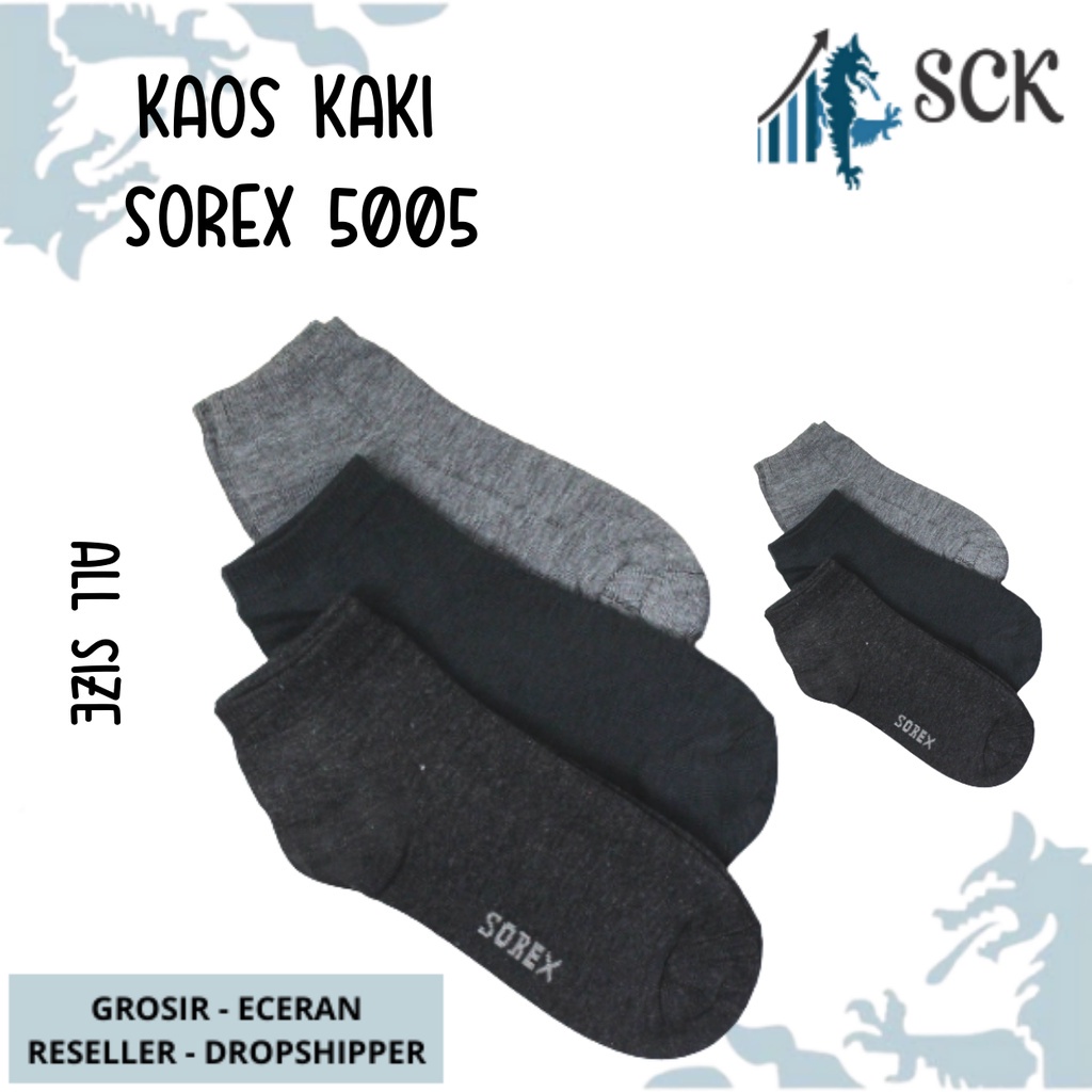 Kaos Kaki Pria SOREX 5005 / Kaos kaki Pria dewasa pendek premium quality Sport SOREX 5005 - sckmenwear GROSIR