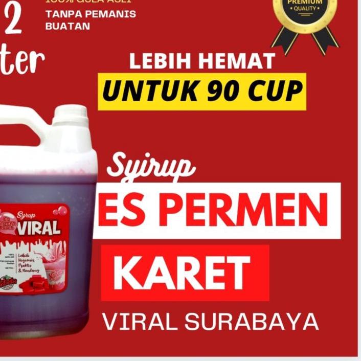 

♠ Syrup Permen Karet Viral Surabaya 2 liter ☜