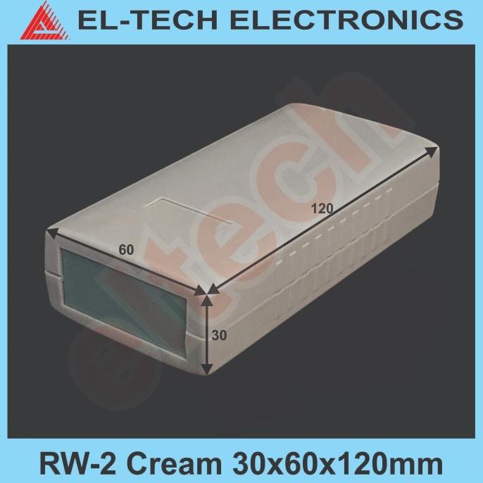 Box Electronic Instrument Project Plastic RW-2 Cream 30x60x120mm elt3ch