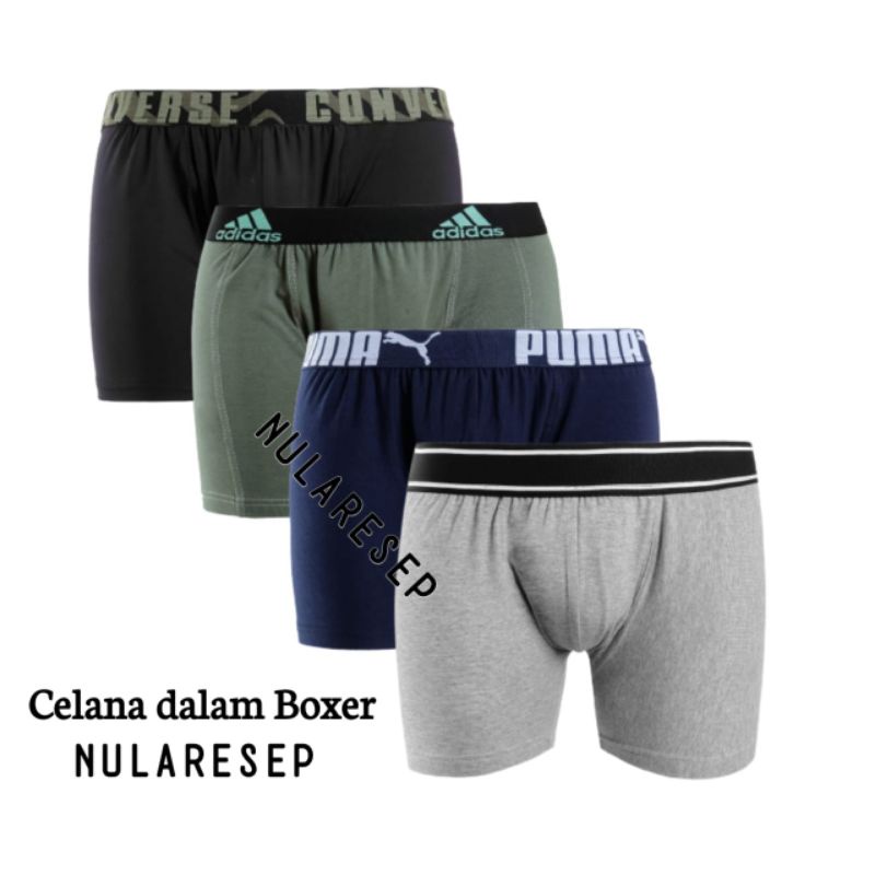 Nularesep Celana dalam pria Boxer 1 pcs Random