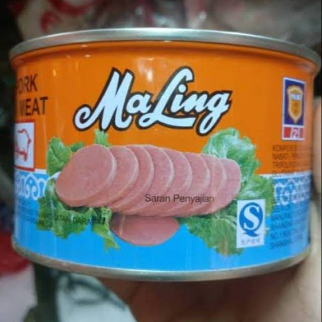 

Ma Ling Maling Premium Luncheon Meat Canned Pork 397 gr / Non Halal
