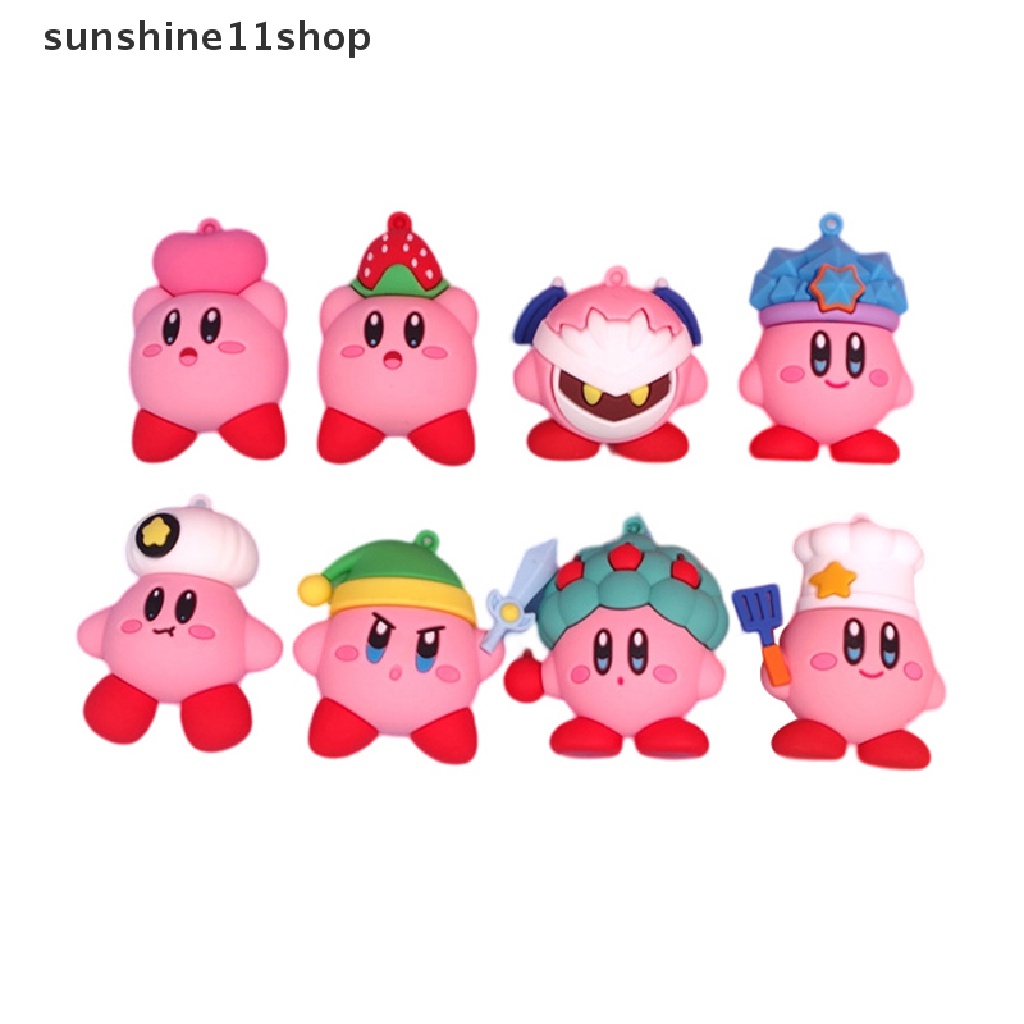 Sho 1PC Boneka Kirby Bintang Pink Diy Bahan Baking Kue Dekorasi Boneka Mainan N