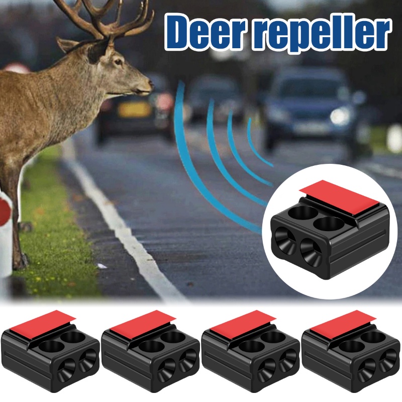 2pcs Peluit Mobil Ultrasonic Deer Driver Repeller Bemper Depan Peluit Alarm Klakson Anti-Tabrakan Alarm Hewan Scare Untuk Mobil Truk Motor