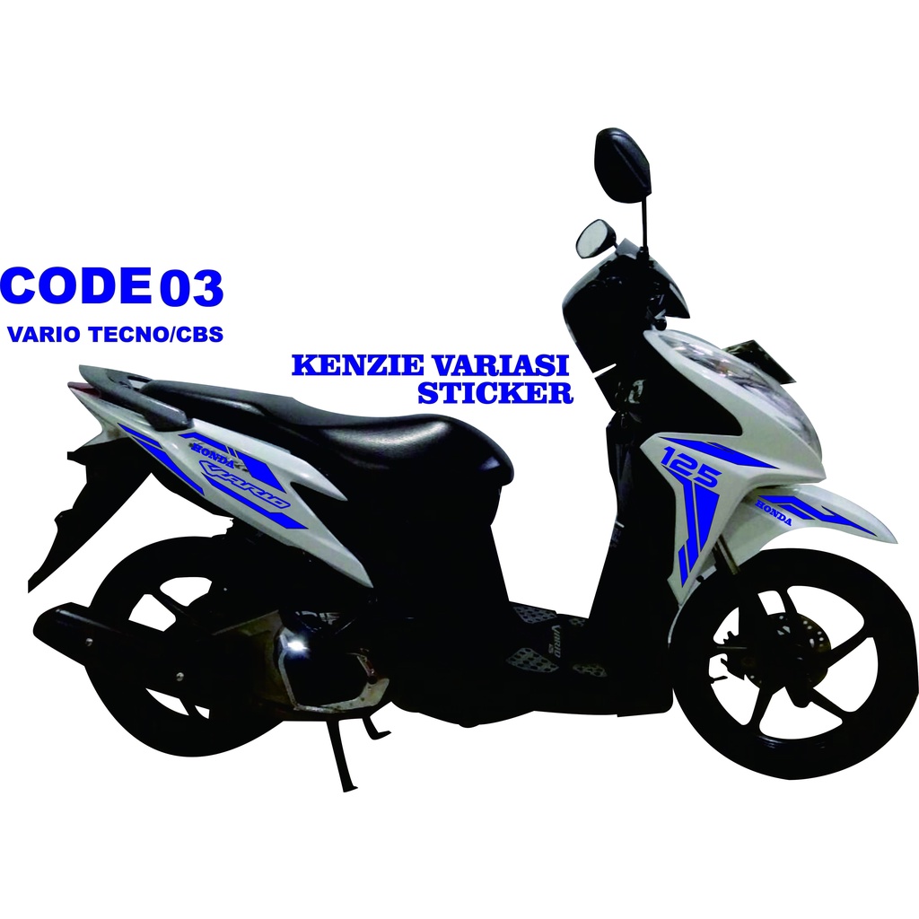 AKSESORIS Stiker Cuting Striping List Body VARIASI Motor VARIO TECNO CBS 125 2011-2014  #03