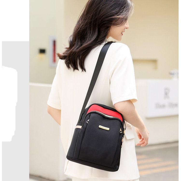 TAS SELEMPANG WANITA SIMPLE CASUAL LUCU SHOULDER BAHU FASHION IMPORT SLING BAG KOREA CEWEK MURAH REMAJA KEKINIAN BATAM BRANDED PREMIUM ANTI AIR HITAM SENATE TA743B5