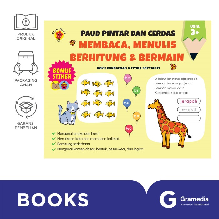 

Paud Pintar Dan Cerdas: Membaca, Menulis, Berhitung, Dan Bermain