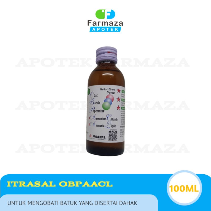 OBAT BATUK PEPPERMINT SIRUP ITRASAL 100ML || OBAT BATUK PUTIH SIRUP ITRASAL
