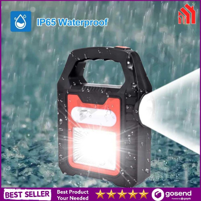 Terlaris Lampu Camping Tenaga Surya Tenda Senter Tahan Lama Cas Isi Ulang
