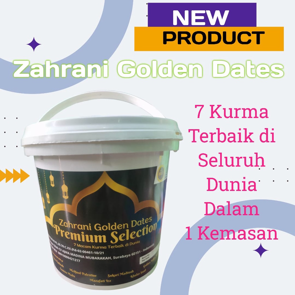 

PREMIUM SELECTION KURMA / 7 KURMA 1 KEMASAN / Kurma Zahrani Golden Dates Premium Selection