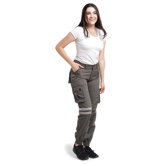 celana panjang wanita olive pdl cargo CR-0387 celana gunung cewek
