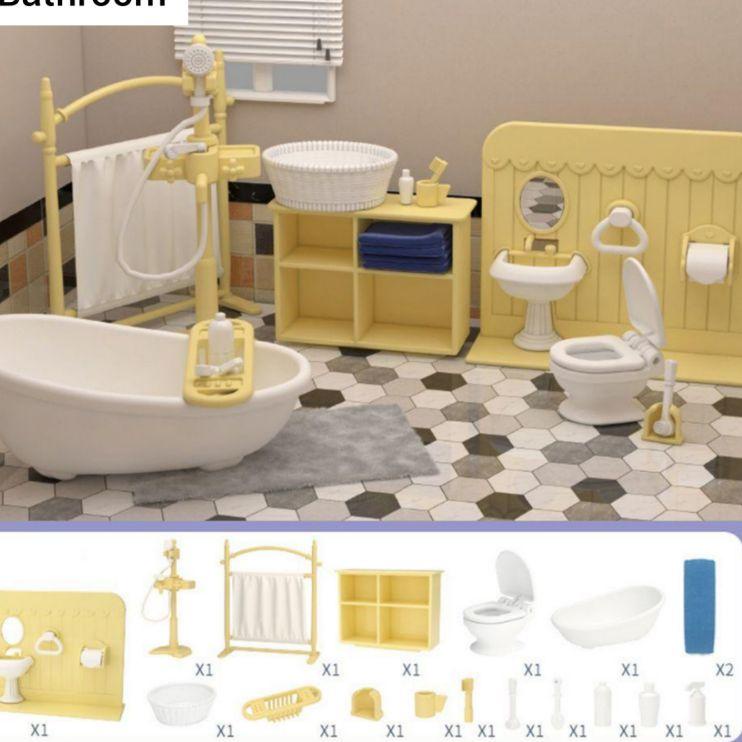 ➦ koala Diary Doll Room Accessories Mini Furniture sylvanian mainan perabotan aksesoris doll house f