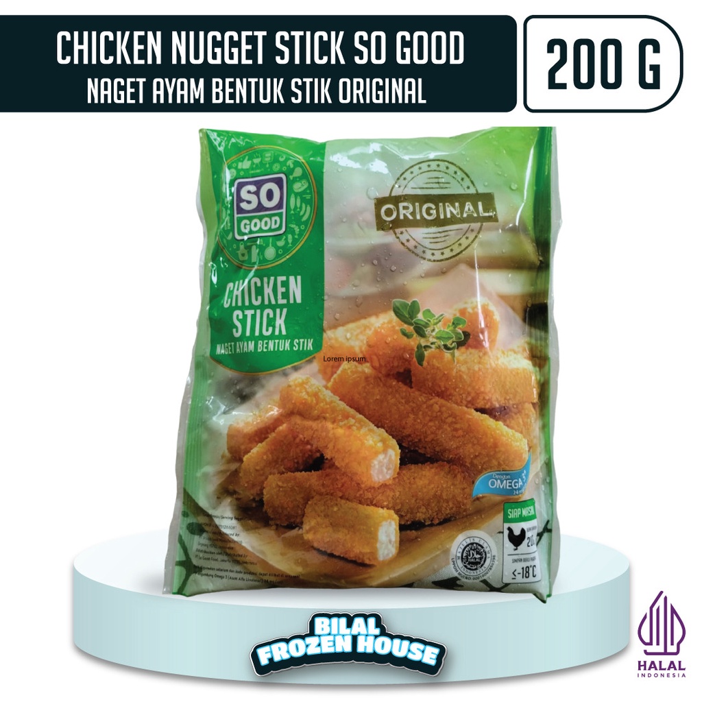 

So Good Chicken Stick Original 200gr - Nugget Ayam Stik