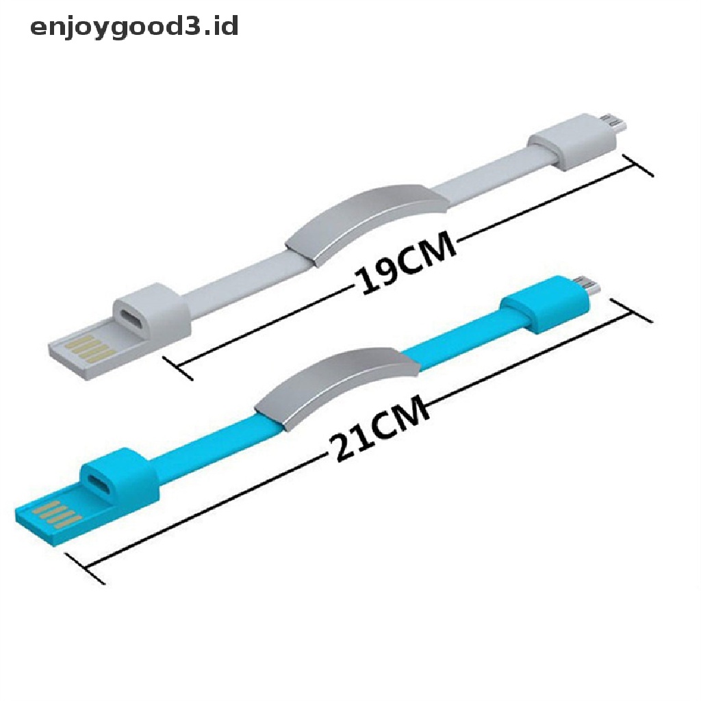 【 Rready Stock 】 Bracelet Micro USB Type C Cable Wristband USB C Data Charging Cable For I-Phone Android Charger （ ID ）
