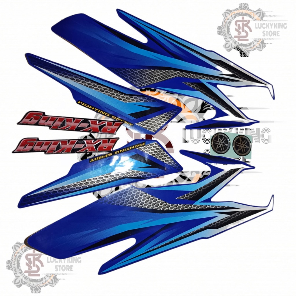 STRIPING STICKER RX KING 2005 BIRU