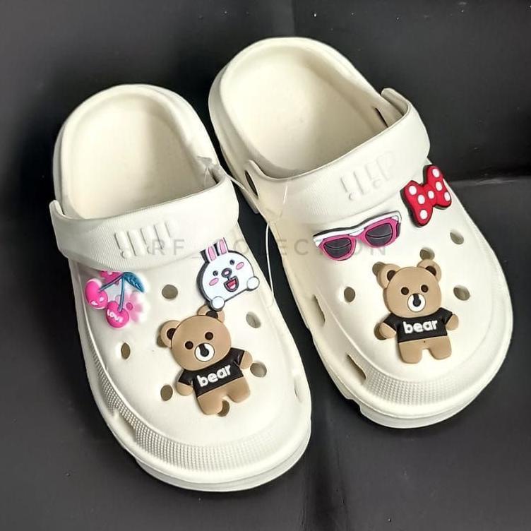 12.12 MALL Sandal Baim Fuji Anak Perempuan Sandal Karet Anak Cewek Terbaru Sendal Crocs Kekinian Vir