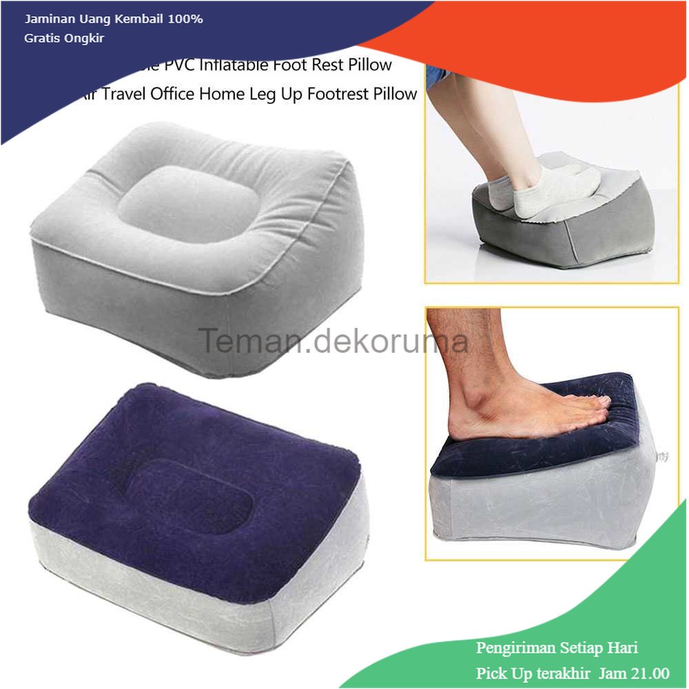 TD - DPR TaffHOME Bantal Angin Kaki PVC Inflatable Relaxing Pillow - JJ06114