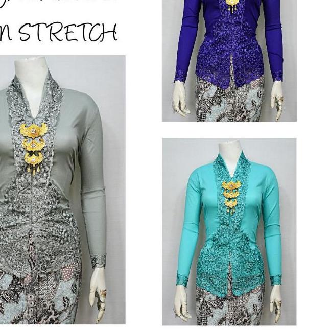 ☇ Indah KEBAYA KARTINI MODERN LENGAN PANJANG BORDIR SENADA KATUN STRETCH KEBAYA WISUDA KEBAYA KATUN 