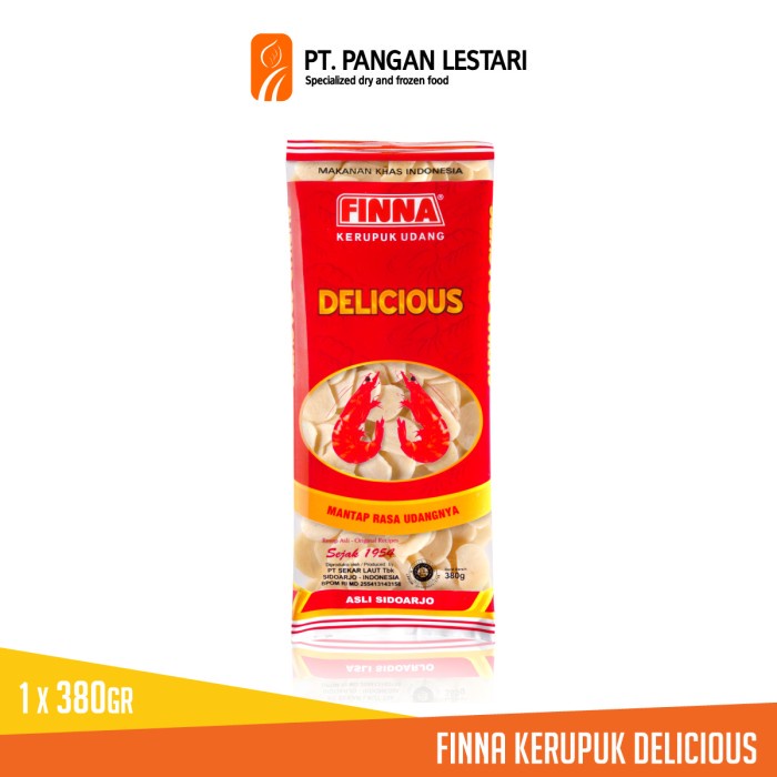 

Terlaris ✨ -FINNA Kerupuk Udang Delicious 380 gr2.2.23