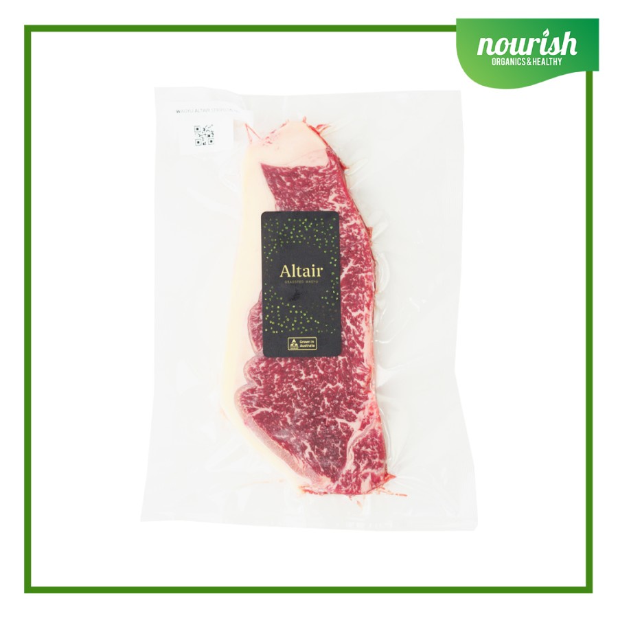 

Grass Fed Wagyu Striploin Steak Premium MB 5-6 (200gr)