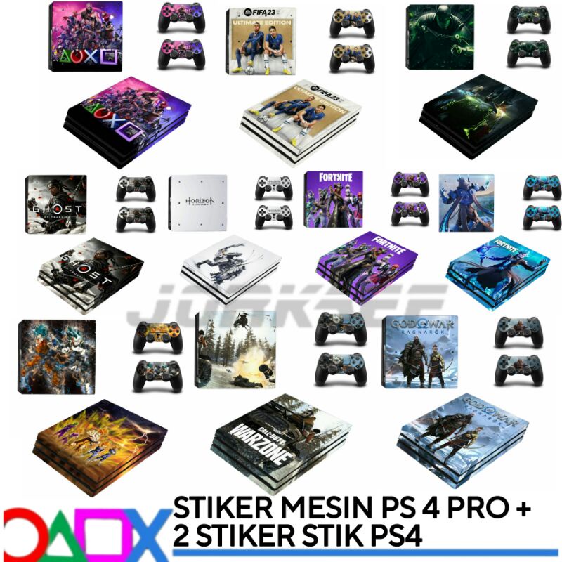 STIKER MESIN PS 4 PRO FREE 2 STIKER STIK PS 4