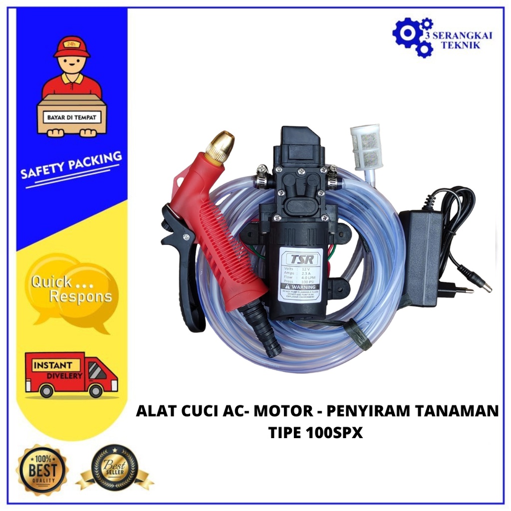 Alat Cuci AC Stim Motor Penyiram Tanaman Tipe 100SPX 100 Psi