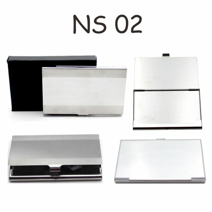 

Tempat Kartu Nama/Name Card Holder Stainless Steel Silver - Ncc Ns 02