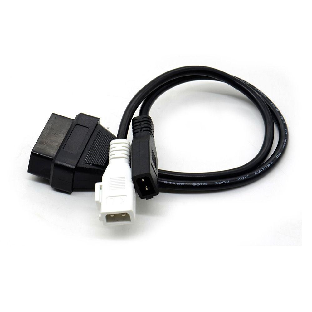 Lanfy Kabel OBD2 1PC 2X2 OBD1 OBD2 16Pin Female Connector Transfer Connector Kabel Adaptor VAG Adapter