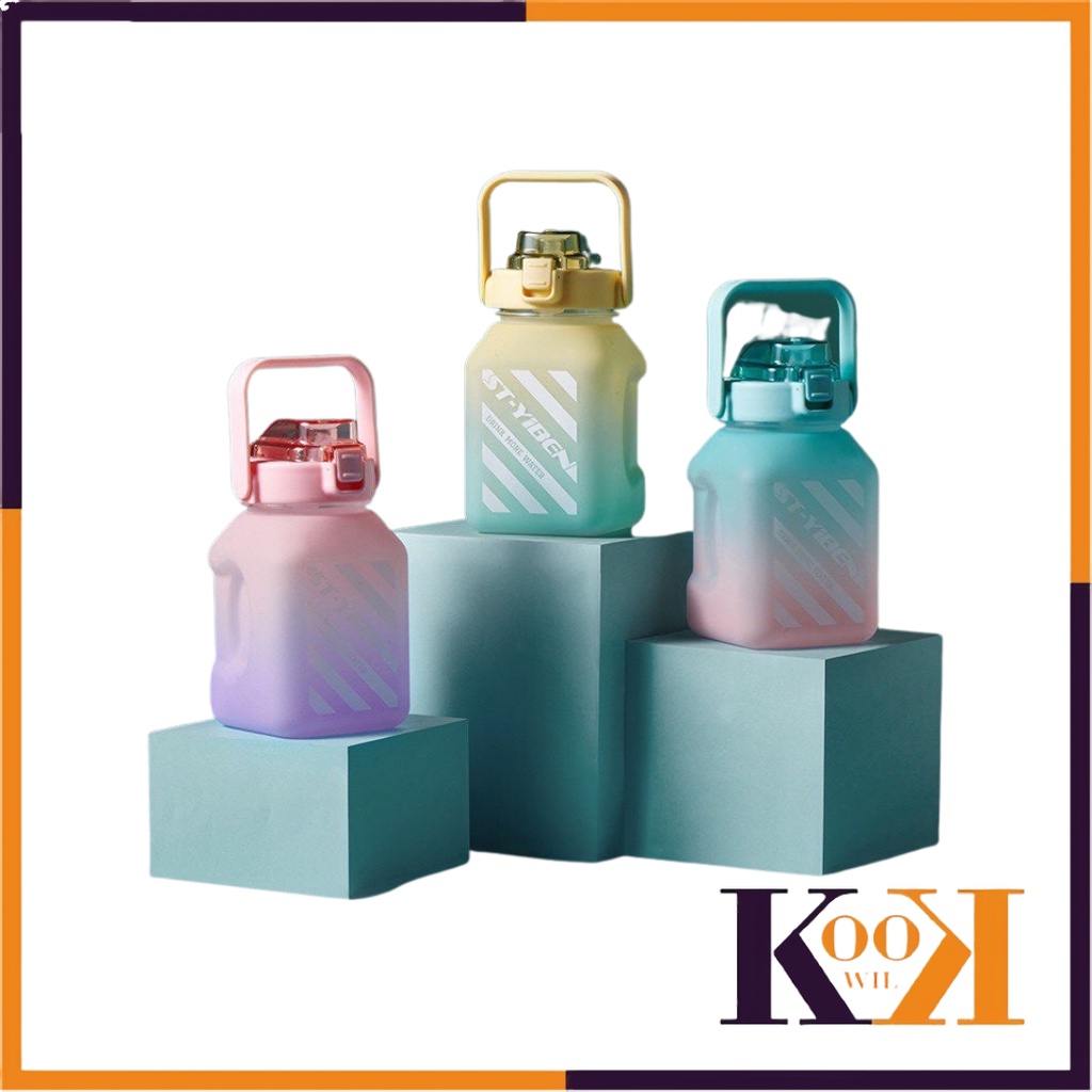 ( KKW ) Botol Minum Anak / Botol Viral / botol 2 Liter / Botol Gemoy Kotak. Bulat. Beruang / botol 1