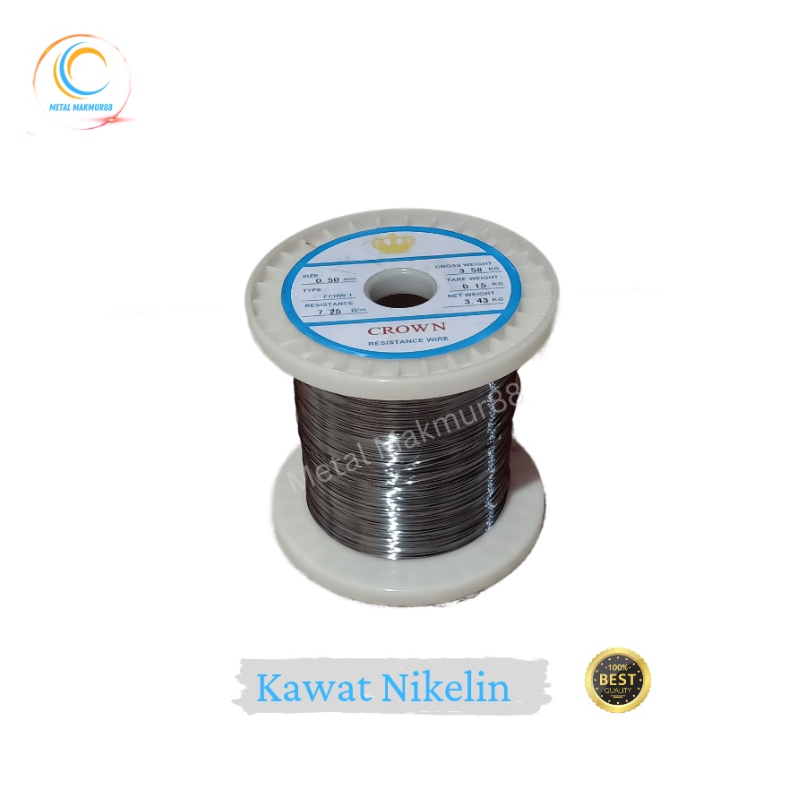 Kawat Pemanas Nikelin 0.3mm panjang 5 meter