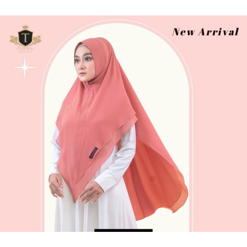 Khimar ceruty babydoll / khimar meedina ori Thewa / jilbab instan pet antem / kerudung syari / hijab