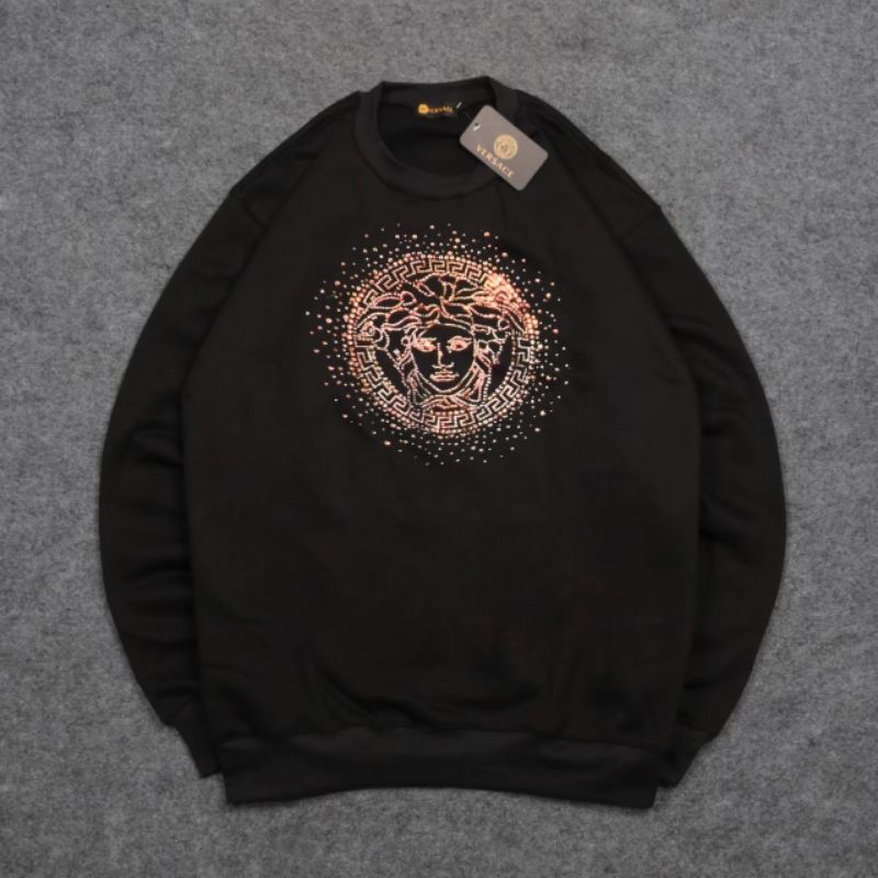 Sweater Crewneck Versace Fulltag Label Pria Wanita