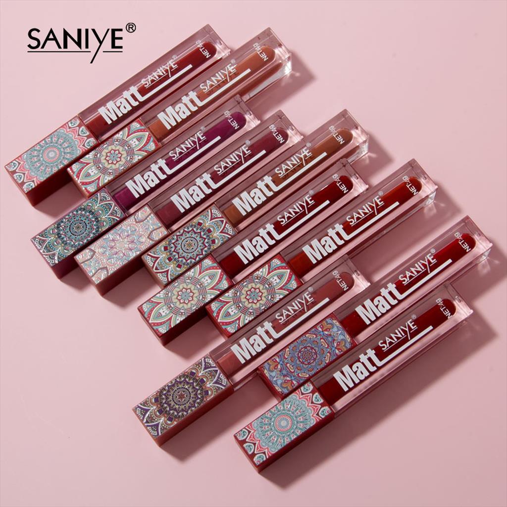 SANIYE MATT LIPSTICK 4ML / MATT LIQUID LIPSTICK TAHAN LAMA