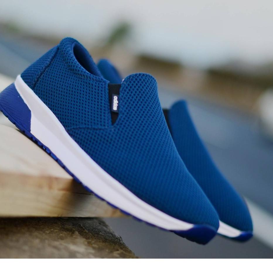 ☛ Sepatu Sneaker Kets Pria Fearless Runing Casual Slip On - Sepatu Pria Tanpa tali - Sepatu Sport tr