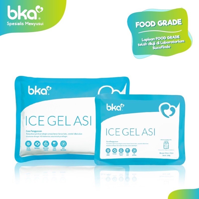 Ice Pack Pendingin ASI Cooler Bag BKA Ice Gel Office Pack 2pcs 420gr&amp;160gr