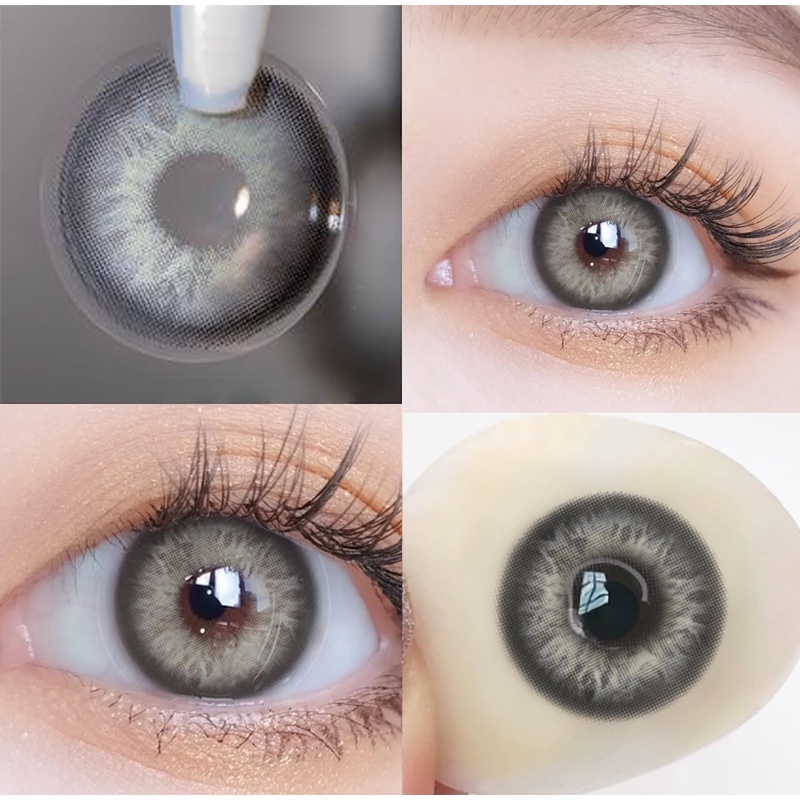 SOFTLENS NATURAL KOREA NEW MORE DUBAI (NORMAL) SOFTLENS 1 PAKET LENGKAP CAIRAN DAN ALAT 14MM-14.5MM MINUS 0.00 BIG EYES LENSA WARNA SOFLEN MODEL TERBARU 2022 BEAUTYEYE BLACK-BARBIE-GRAY🔥