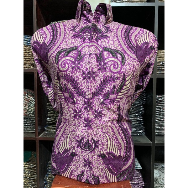 Atasan Kemeja Batik Lengan Panjang Bahan Katun Baju Kerja Kondangan Pakaian Pria Dewasa Termurah Premium