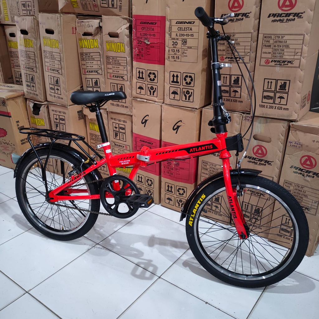 sepeda lipat anak atlantis 20 inch 1 speed