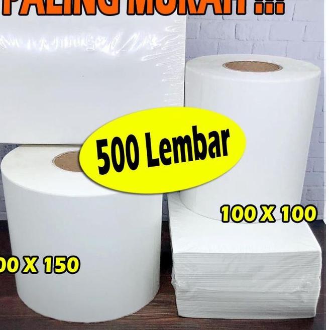 

Kirim Langsung 100x100 100x150 Label Sticker Thermal / Direct Thermal Sticker / Kertas Thermal / Label Thermal / Kertas Stiker Resi / Kertas Printer Thermal / Stiker Thermal / Sticker Thermal 500pcs / Sticker Thermal A6 RR4..
