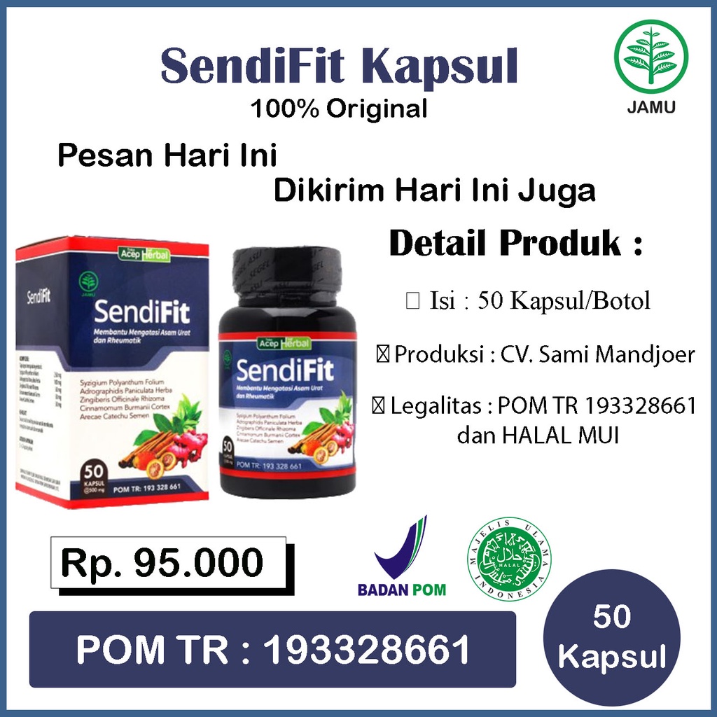 Obat Sakit Pinggang Nyeri Sendi Sakit Punggung Encok Rematik Sehat Sendi Asli 100%