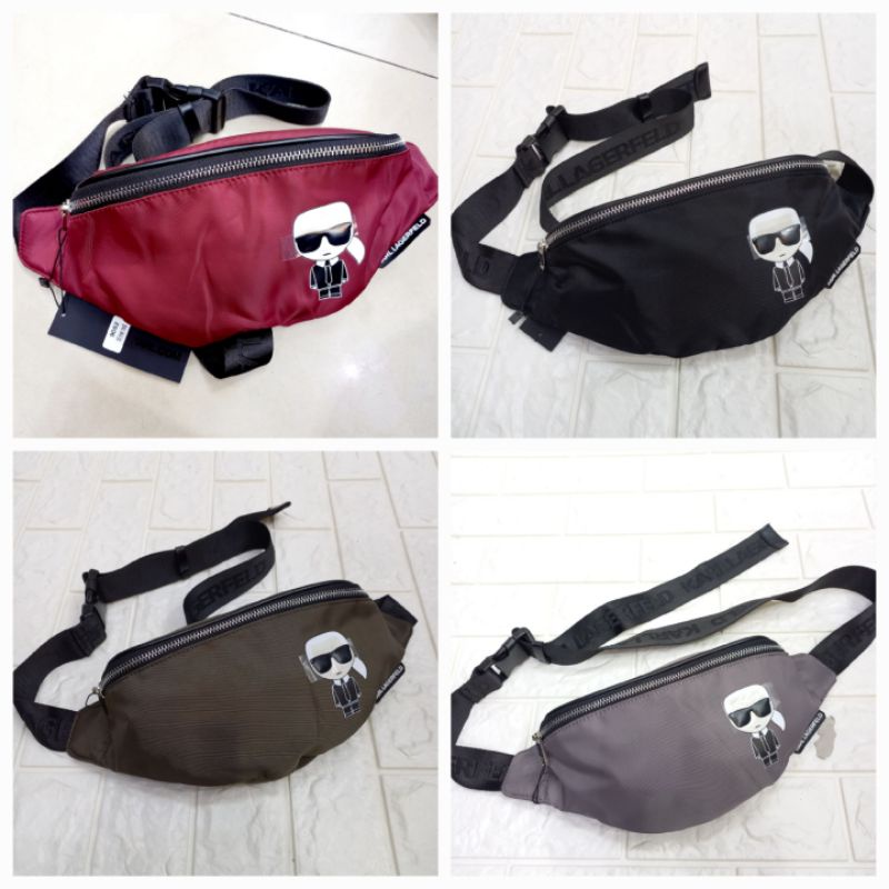 Tas Dada K4rlL Waistbag Pria Wanita Tas Pria Tas Wanita Parasut Import *9052