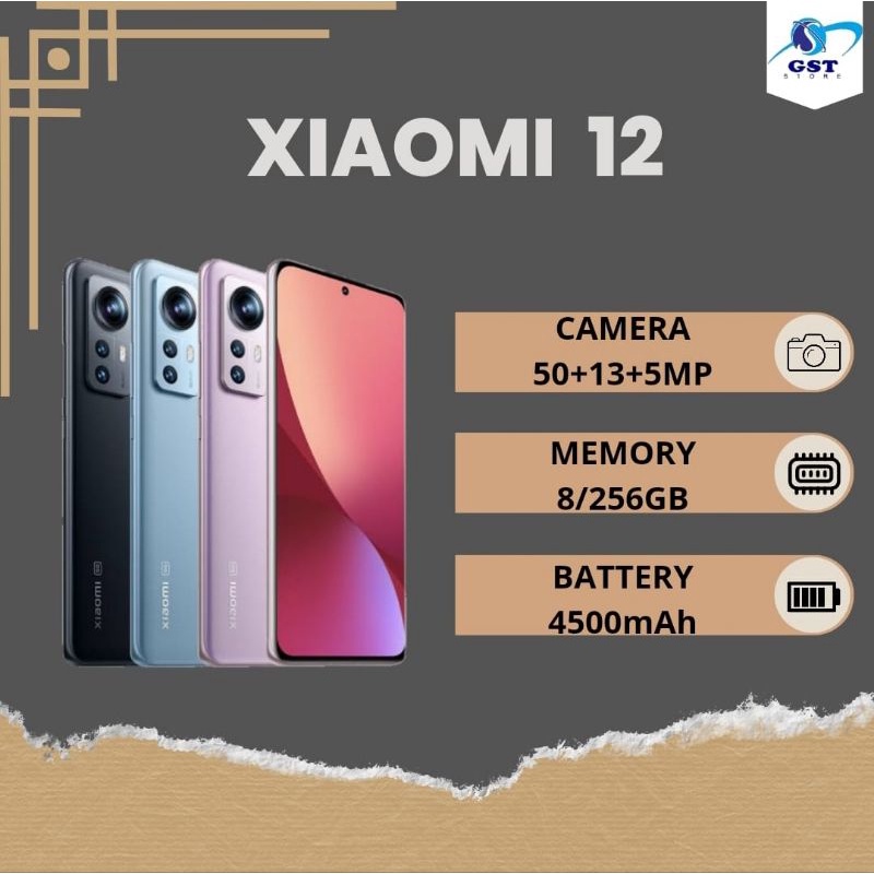 HP XIAOMI 12 8/256 BERGARANSI RESMI